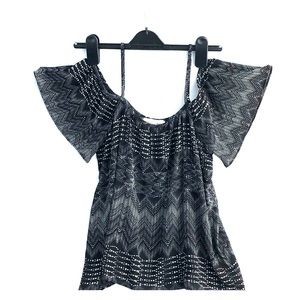 Veronica M. cold shoulder top